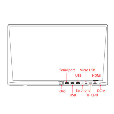 Rj45 13 polegadas 1.5GHz Octa Core All In One Touch Screen PC Android 6.0 Tablet