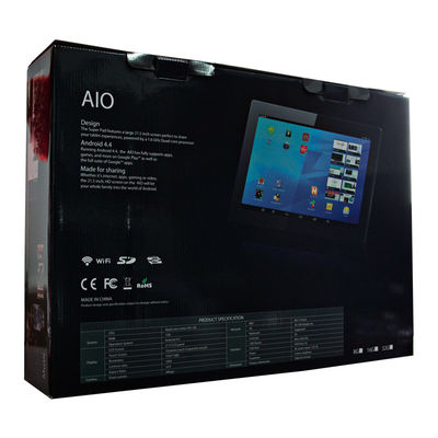 Tablet PC Android IPS de 18,5 polegadas com processador Quad Core RK3288 e tela sensível ao toque capacitiva de 10 pontos