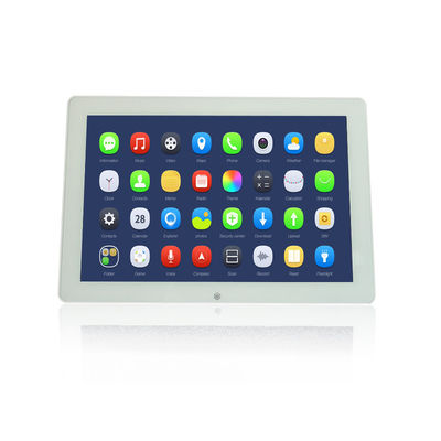 Tabela de toque de tamanho personalizado de 12 polegadas em um tablet Android para publicidade em shoppings
