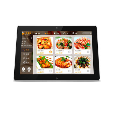 Tabela de toque de tamanho personalizado de 12 polegadas em um tablet Android para publicidade em shoppings
