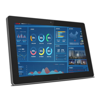 Tabela de toque de tamanho personalizado de 12 polegadas em um tablet Android para publicidade em shoppings