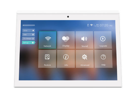 Tablet Android de 10 polegadas com tela dupla RK3288 Desktop POE Advertising Tablet PC
