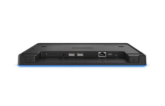 Tablet de montagem na parede com processador quad-core Android 8.1 e toque capacitivo de 10 pontos para gerenciamento de salas de reuniões