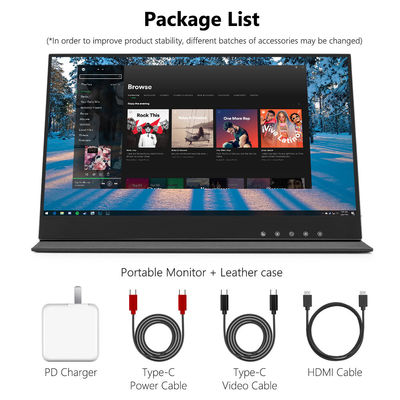 Monitor portátil sem fios com ecrã tátil de 15,6 polegadas para integração comercial e de sistemas