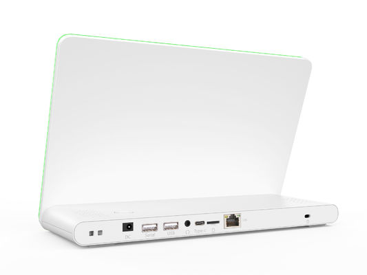 PC Touch Screen All-in-One Android 8.1 de 10,1 polegadas com Barra de Luz LED e Processador Quad Core Cortex A7