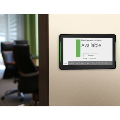 10.1-inch NFC POE Tablet Android montado na parede com LED Light Bar para salas de reuniões