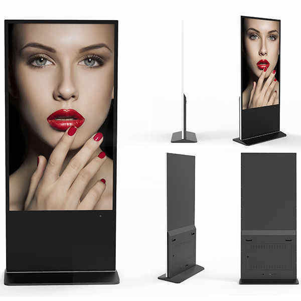 Máquina de publicidade interativa multi-toque de 32 polegadas com tela HD 1080P / 4K e suporte ao sistema Android / Windows