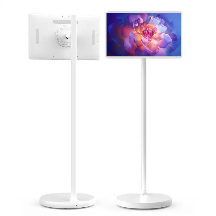 24 polegadas Stand By Me TV Indoor Android 12 Publicidade Digital Signage Portable Piso Standing Smart TV