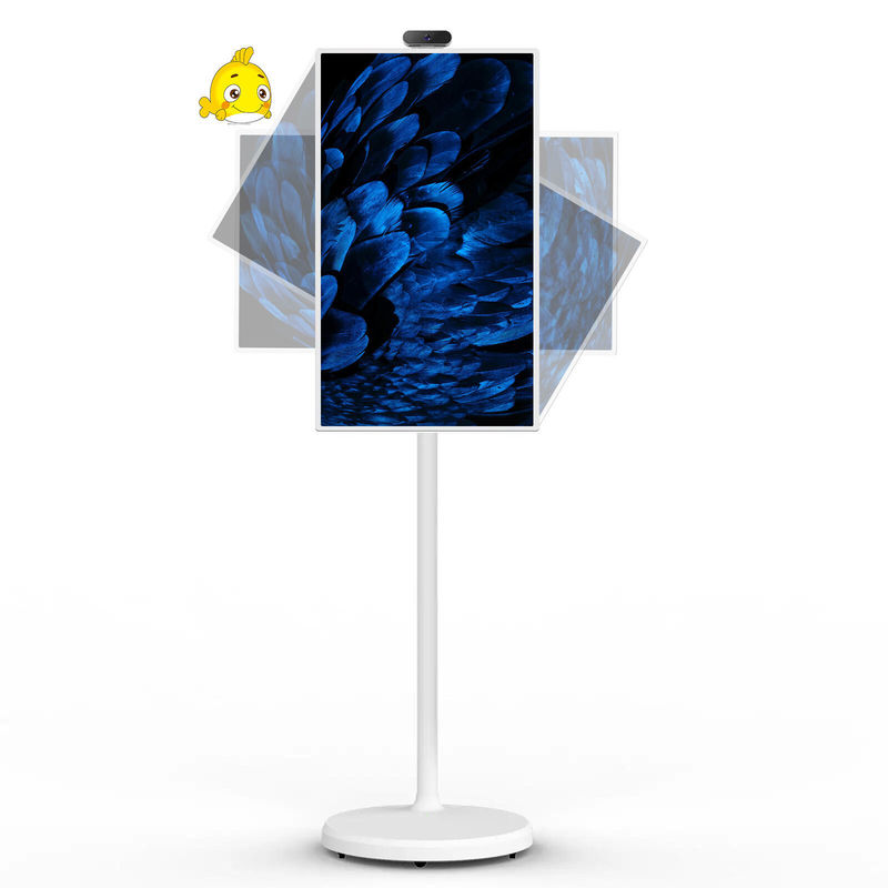 Portable Indoor 24 Inch Android Moving Smart Stand By Me Piso Standing Smart TV