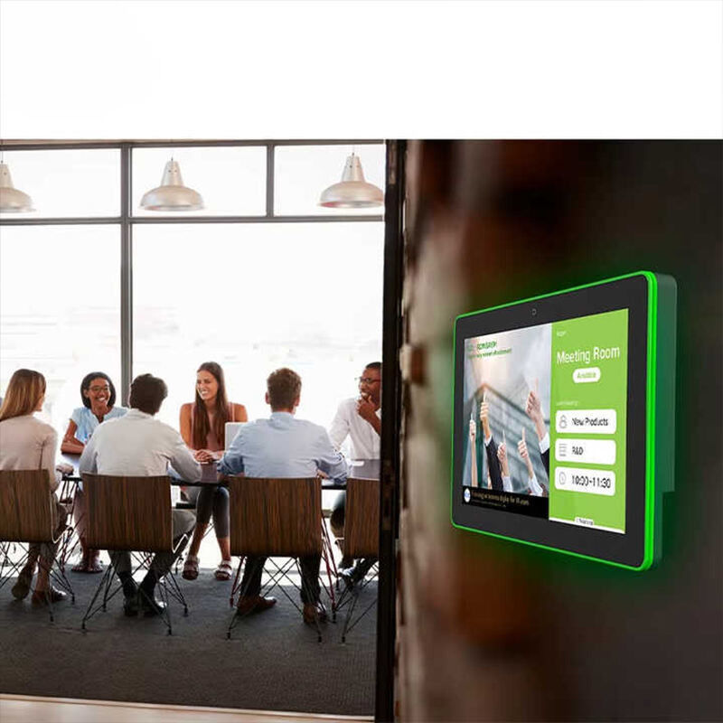 10Tablet Smart Home de 0,1 polegadas com CPU RK3566 e barra de luz LED de quatro lados - tela de controle Android montada na parede