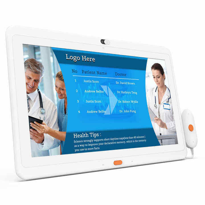 Hospital 15.6 polegadas tablet Android de saúde tudo em um tablets de nível da indústria médica com câmera de comando de chamada