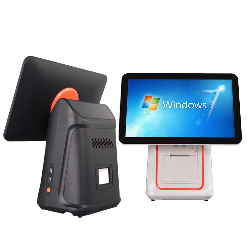 Máquina de Faturamento para Restaurante Varejista 15,6 polegadas Sistema POS com Tela Dupla com Sistema Operacional Windows e Android POS